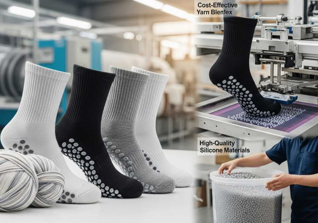 grip sock factory production line