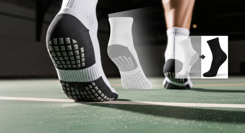 grip socks in action HIIT