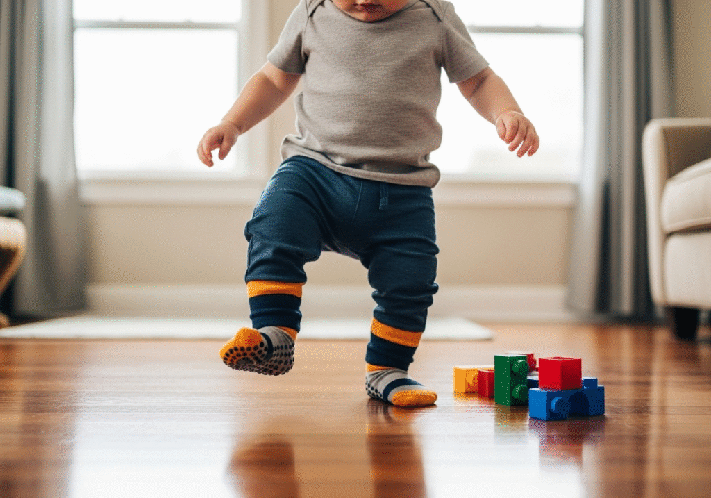 grip socks on hardwood