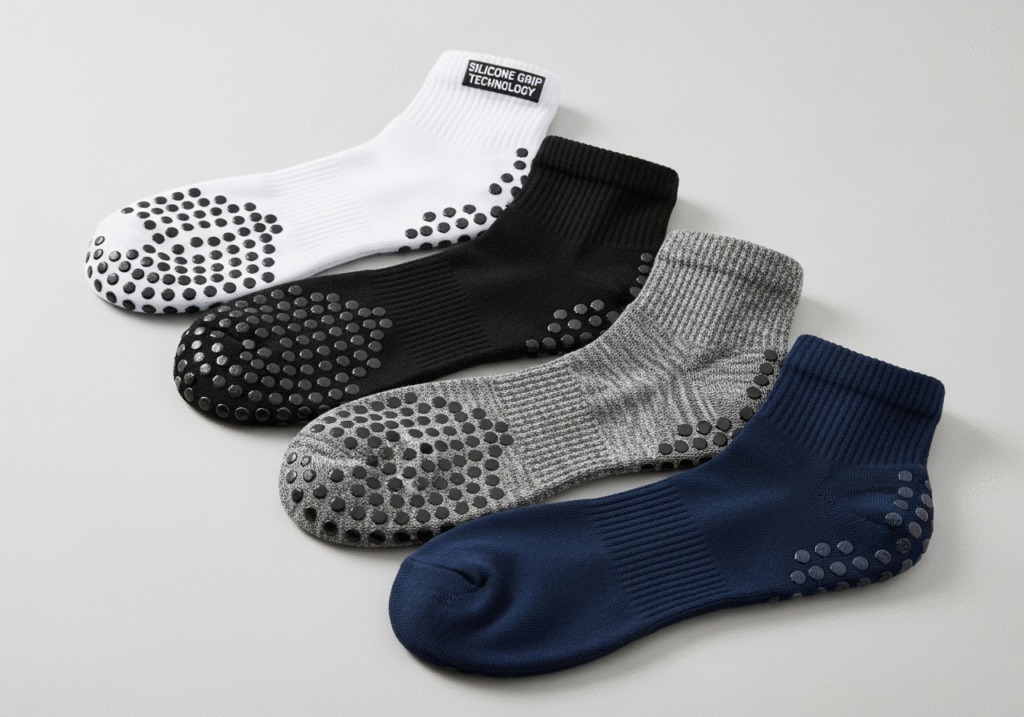 choosing grip socks from samples