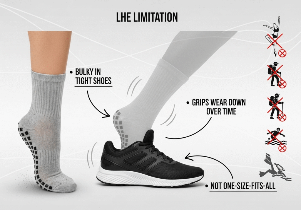worn out grip sock