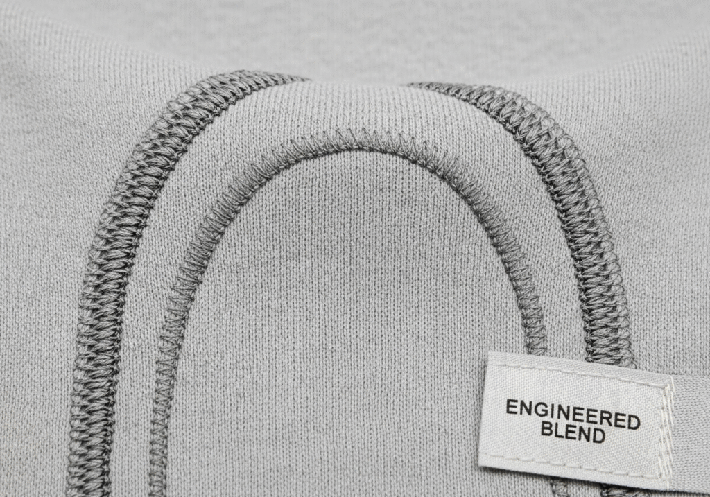 diagram of different yarn fibers being woven together