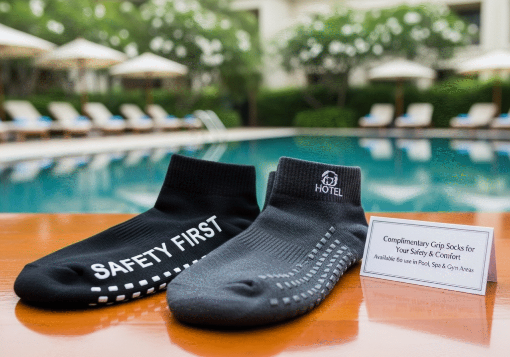 luxury hotel pool area
