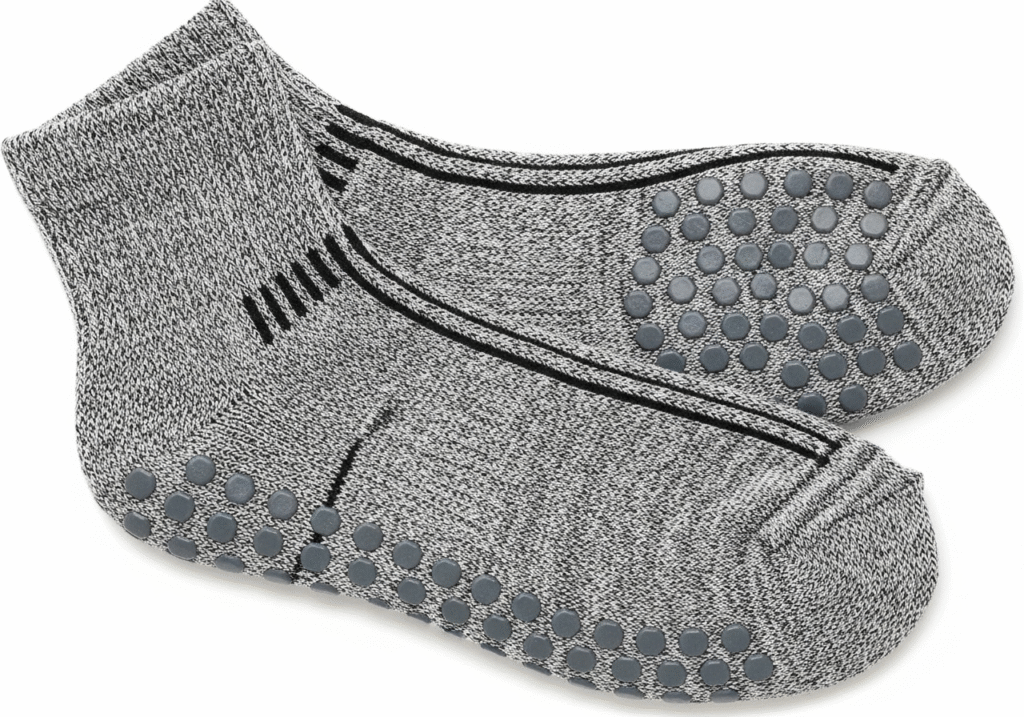 high-quality grip socks showing texture and grips
