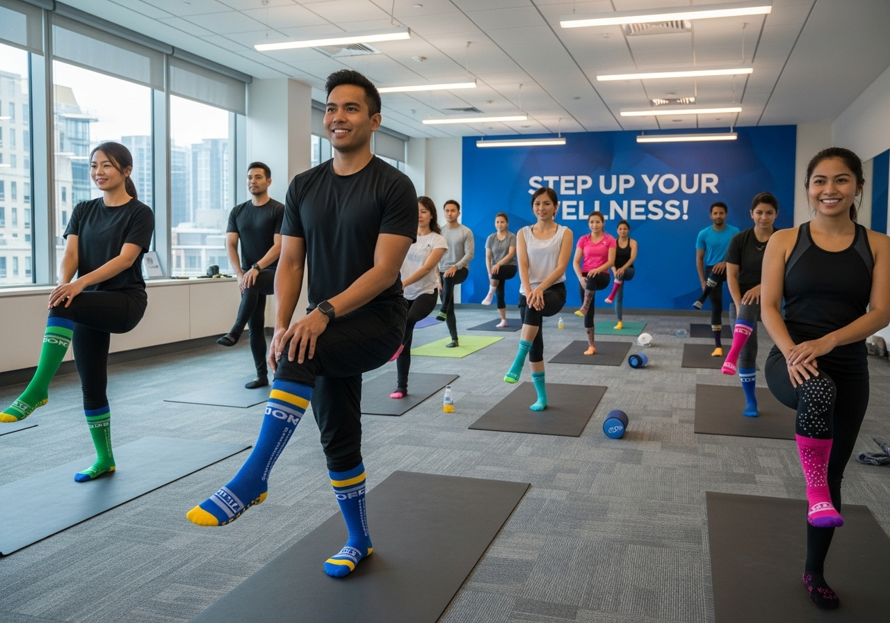 Why Should Corporate Wellness Programs Include Grip Socks?