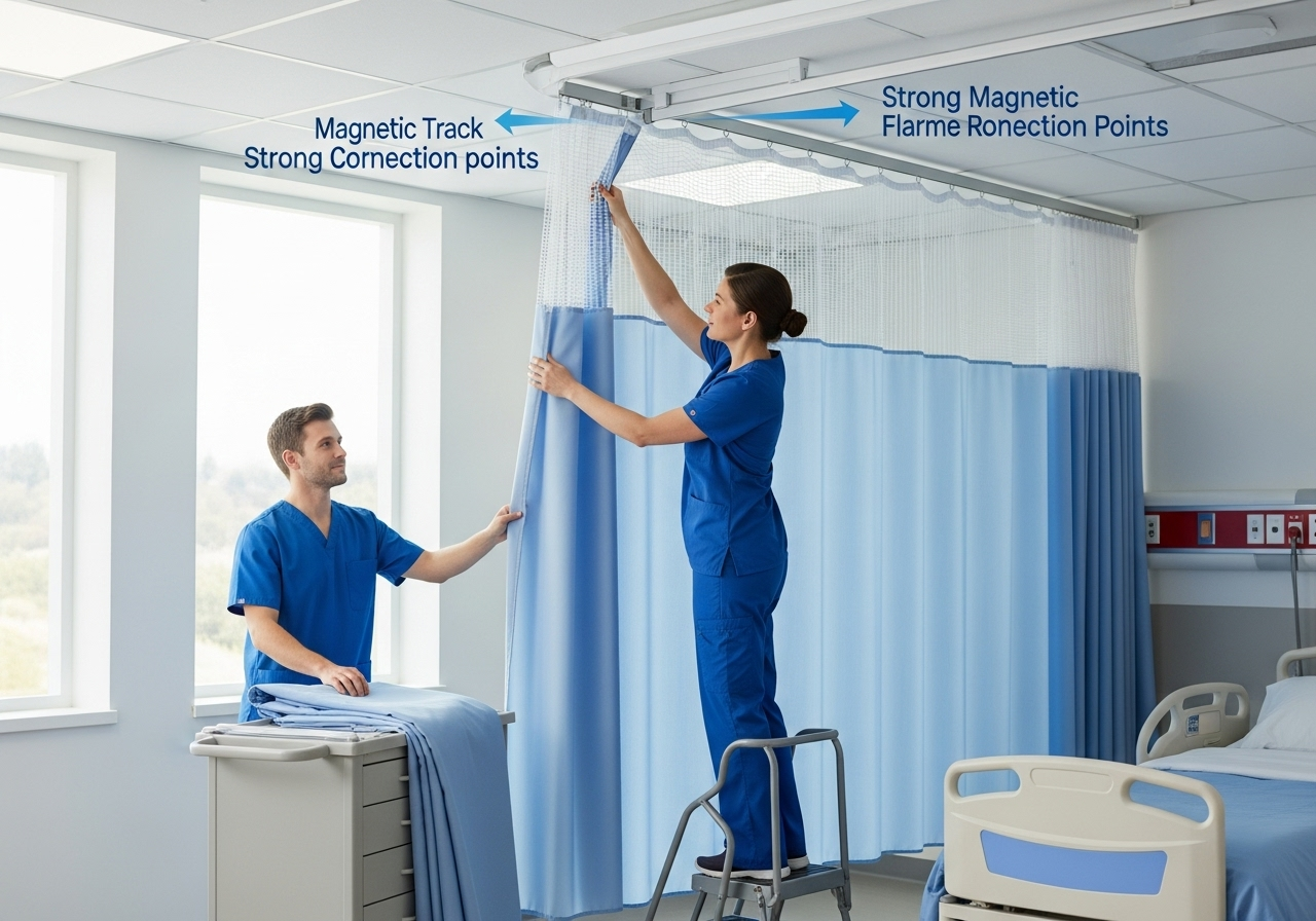 How Can Magnetic Curtain Tracks Benefit Hospitals and Healthcare Facilities?