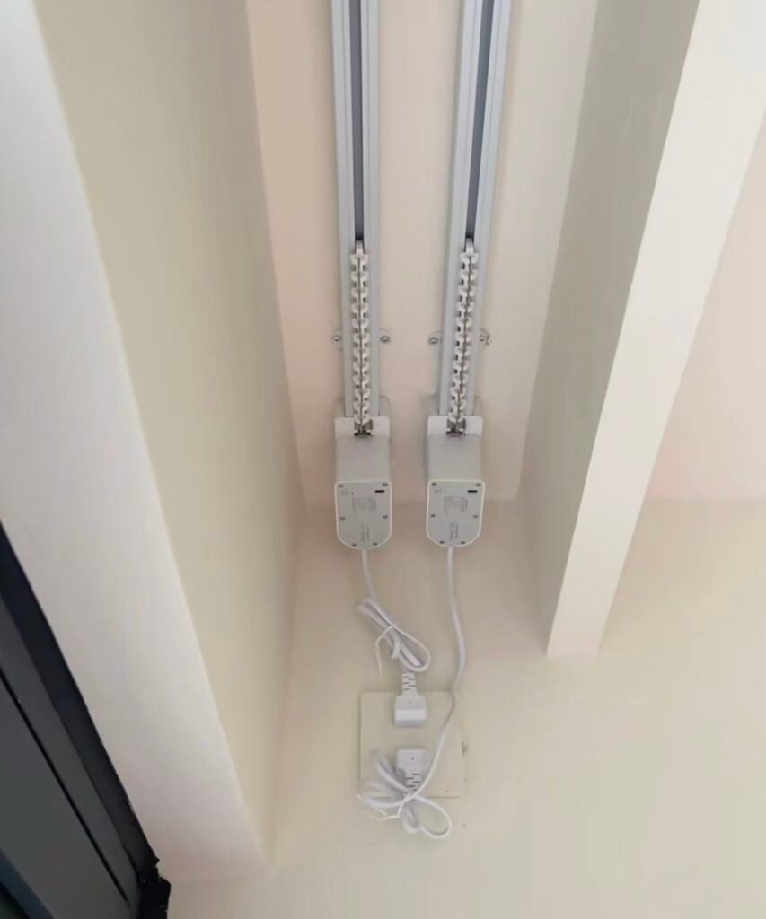 motorized curtain tracks for smart homes