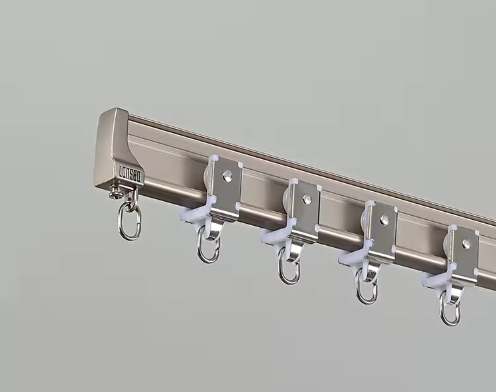 High-Quality Single-Piece Curtain Track Bracket A close-up shot of a single-piece, robust bracket next to a flimsy, multi-part bracket with tiny screws.