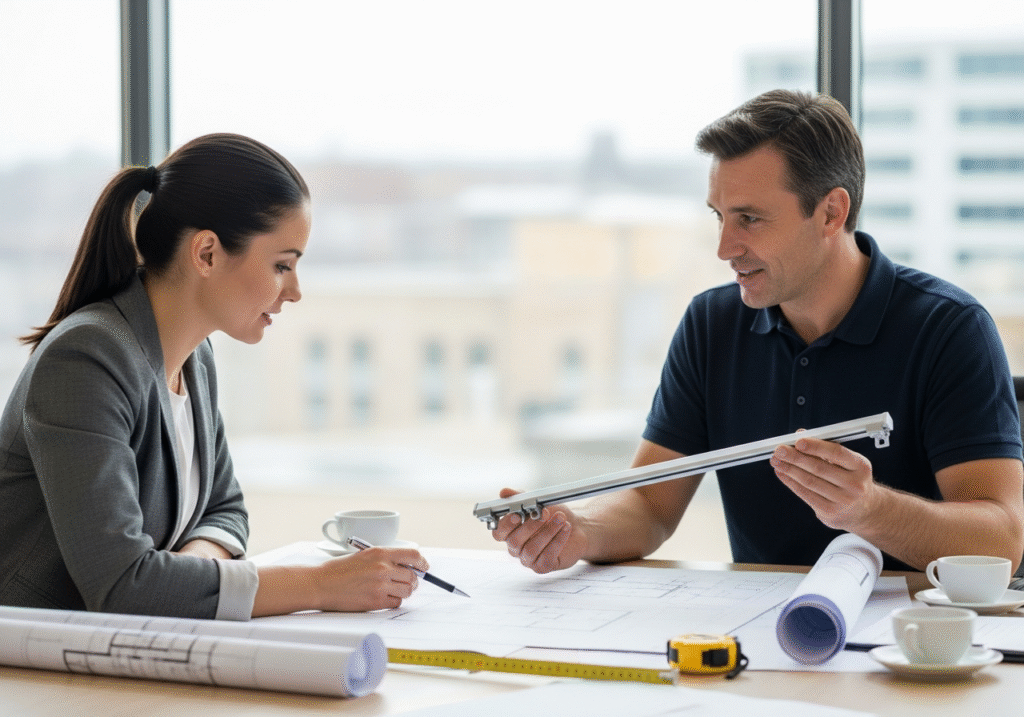 Static vs. Shock Load on Curtain Tracks An illustration showing the difference between static load (hanging) and shock load (yanking).
