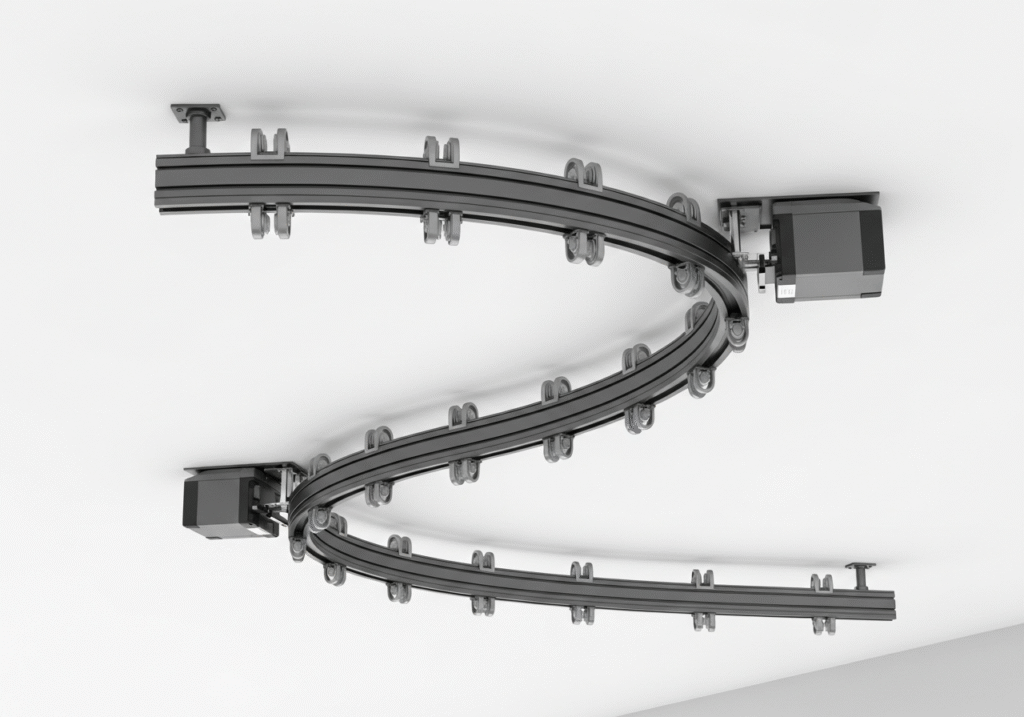 CL200BT-CT Bendable Motorized Track