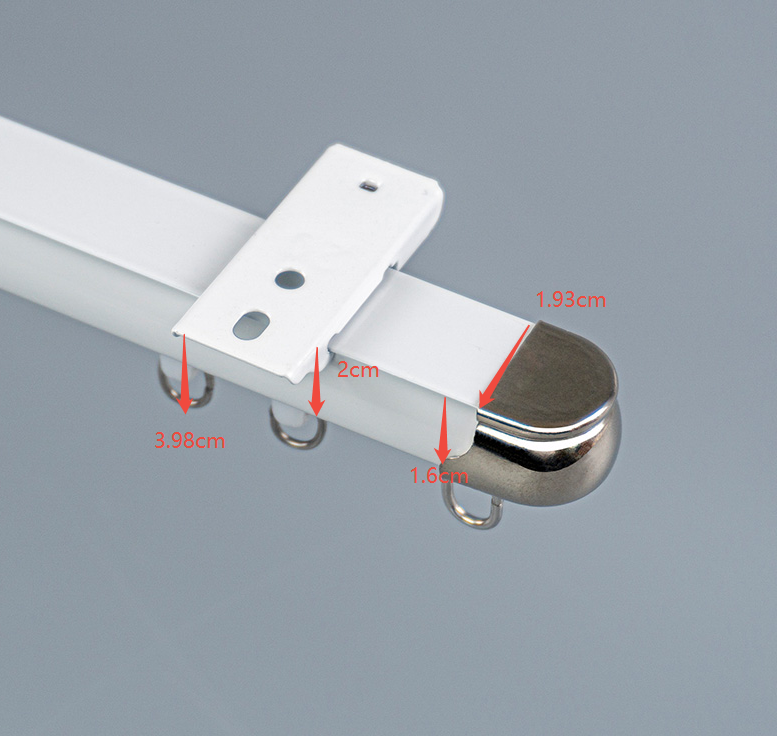 Step-by-step ceiling-mounted installation of Delicate Straight Track showing simple bracket fixing and smooth rail assembly process.
